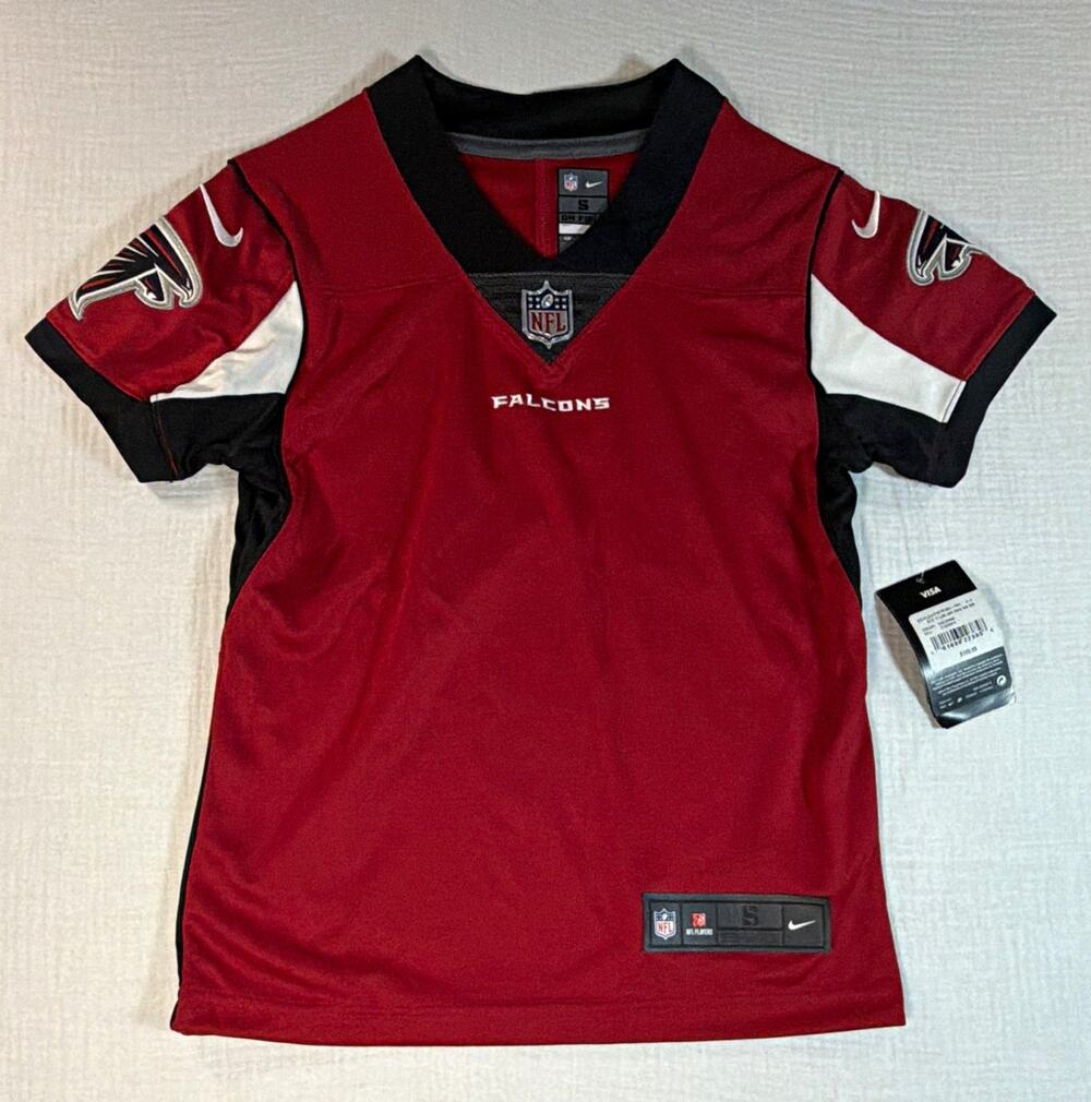 Nike NFL Atlanta Falcons Youth On-Field Short Sleeve Jersey S Red